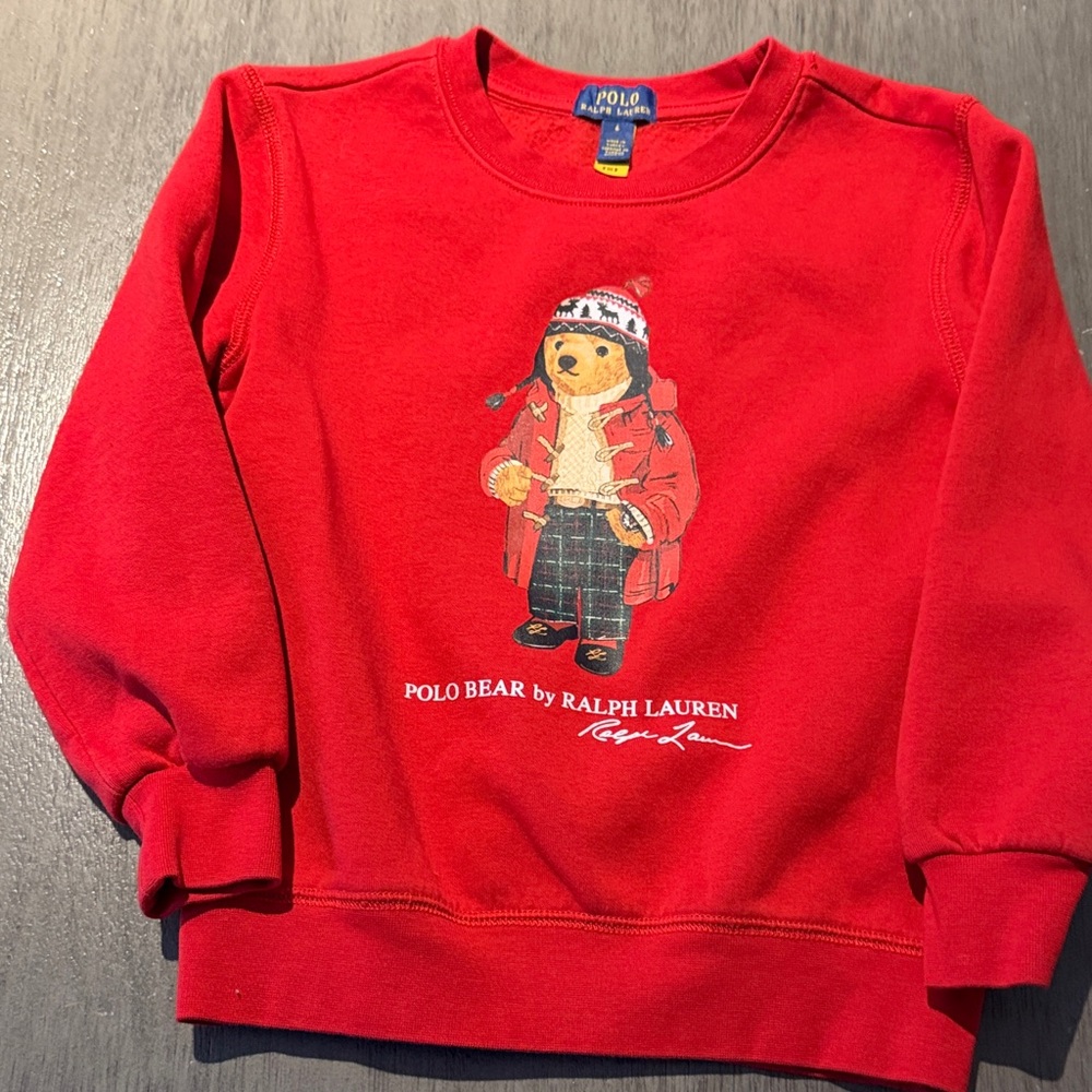 Polo by Ralph Lauren Kids Red Bear Hoodie